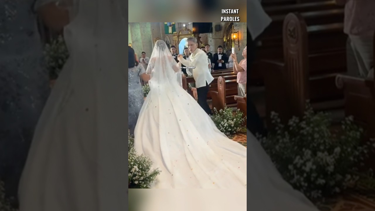 Ce père atteint de la maladie de Parkinson marche avec sa fille sur l’allée pour son mariage #shorts