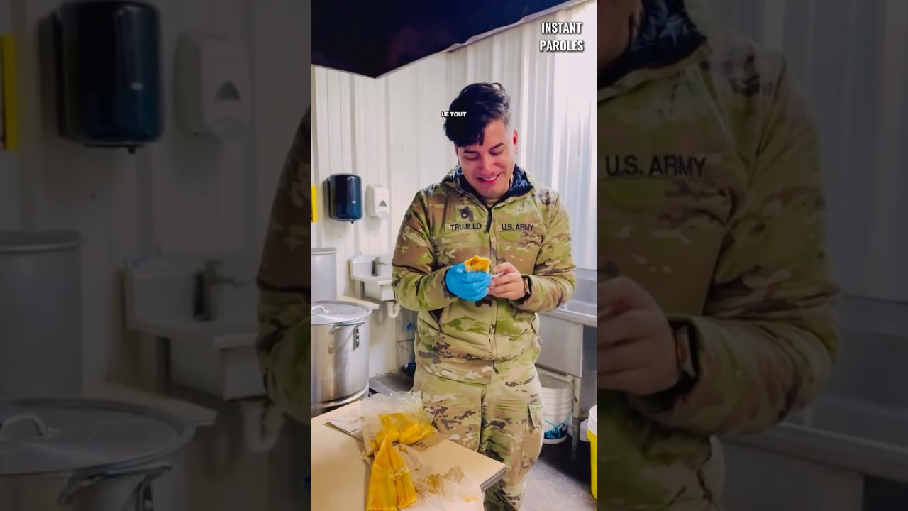 L’émotion de ce militaire en mangeant de nouveau un plat préparé par sa maman #shorts