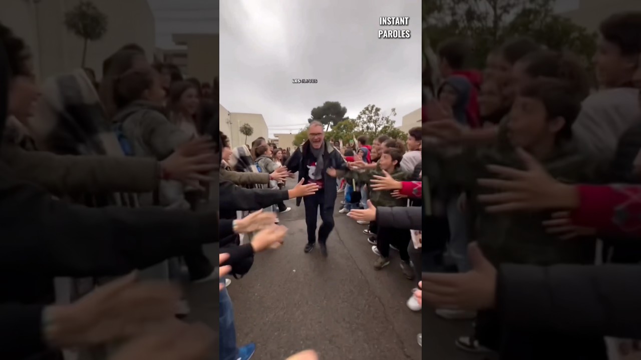 Ces élèves mettent à l’honneur leur professeur pour son départ à la retraite #shorts