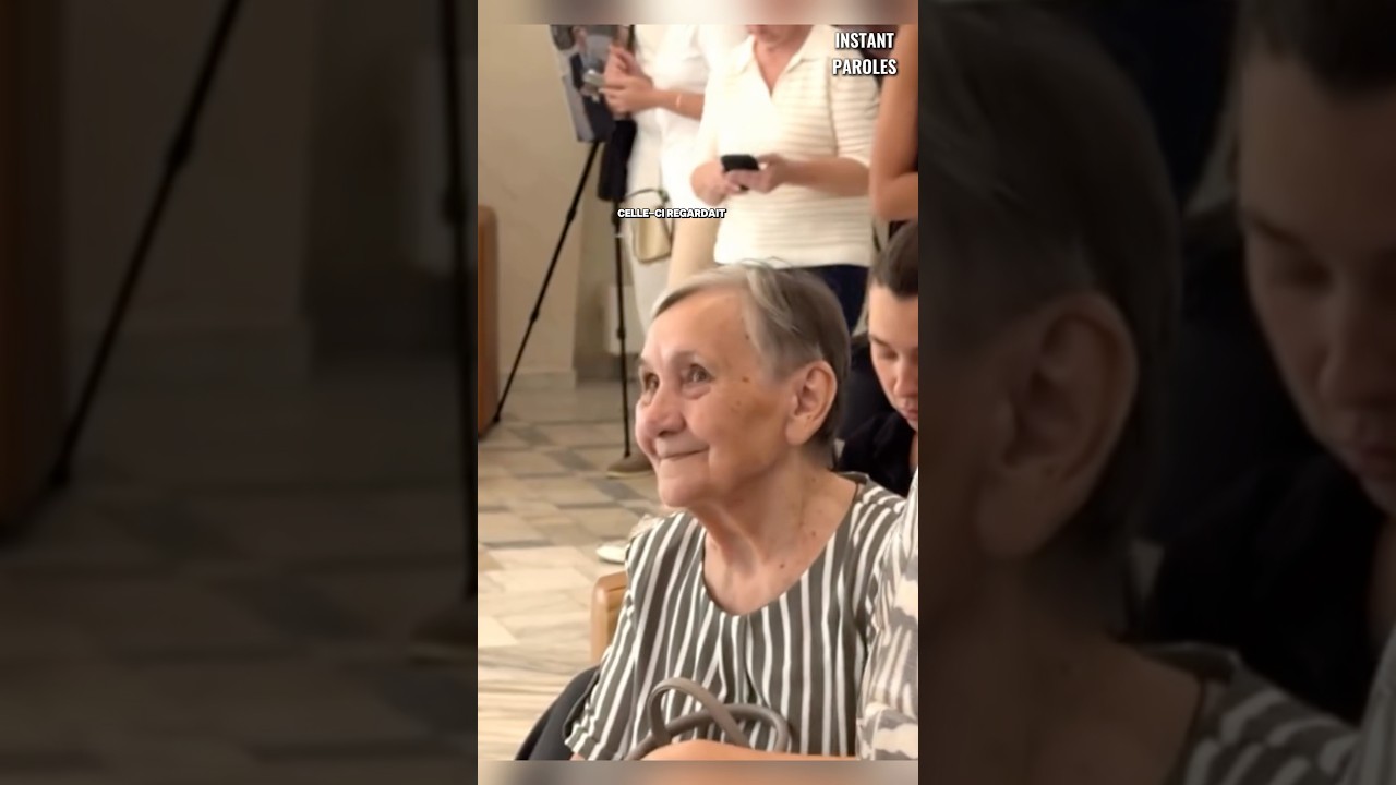 L’émotion de cette grand-mère en assistant au mariage de sa petite-fille